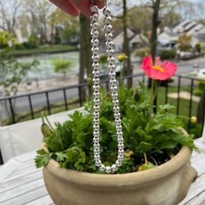 Sterling Silver Ball Necklace